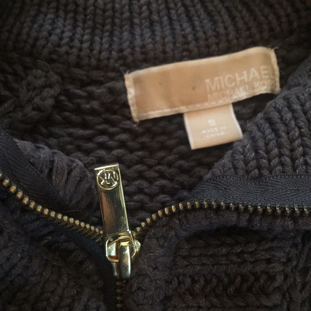 Michael Kors cape cardigan dark grey